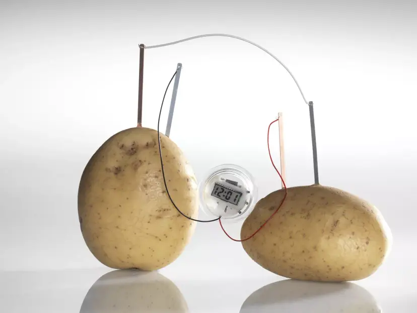 Make a Potato Battery to Power an LED Clock